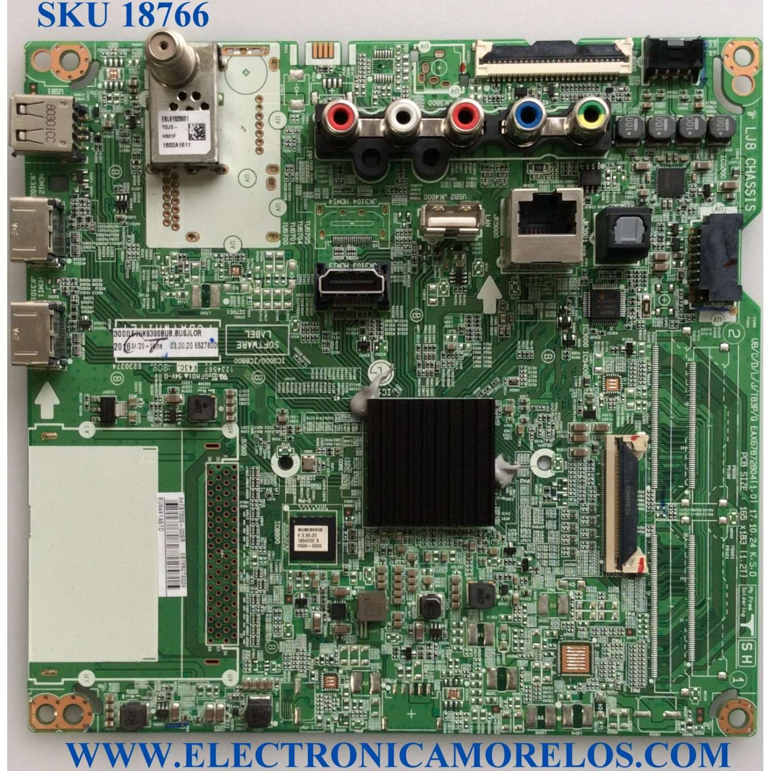 MAIN / LG EBT65278009 / EAX67872804 (1.0) / EAX67872804 / PANEL NC500DQE VXGX1 / MODELOS 50UK6300BUB.BUSJLOR / 50UK6300BUB
